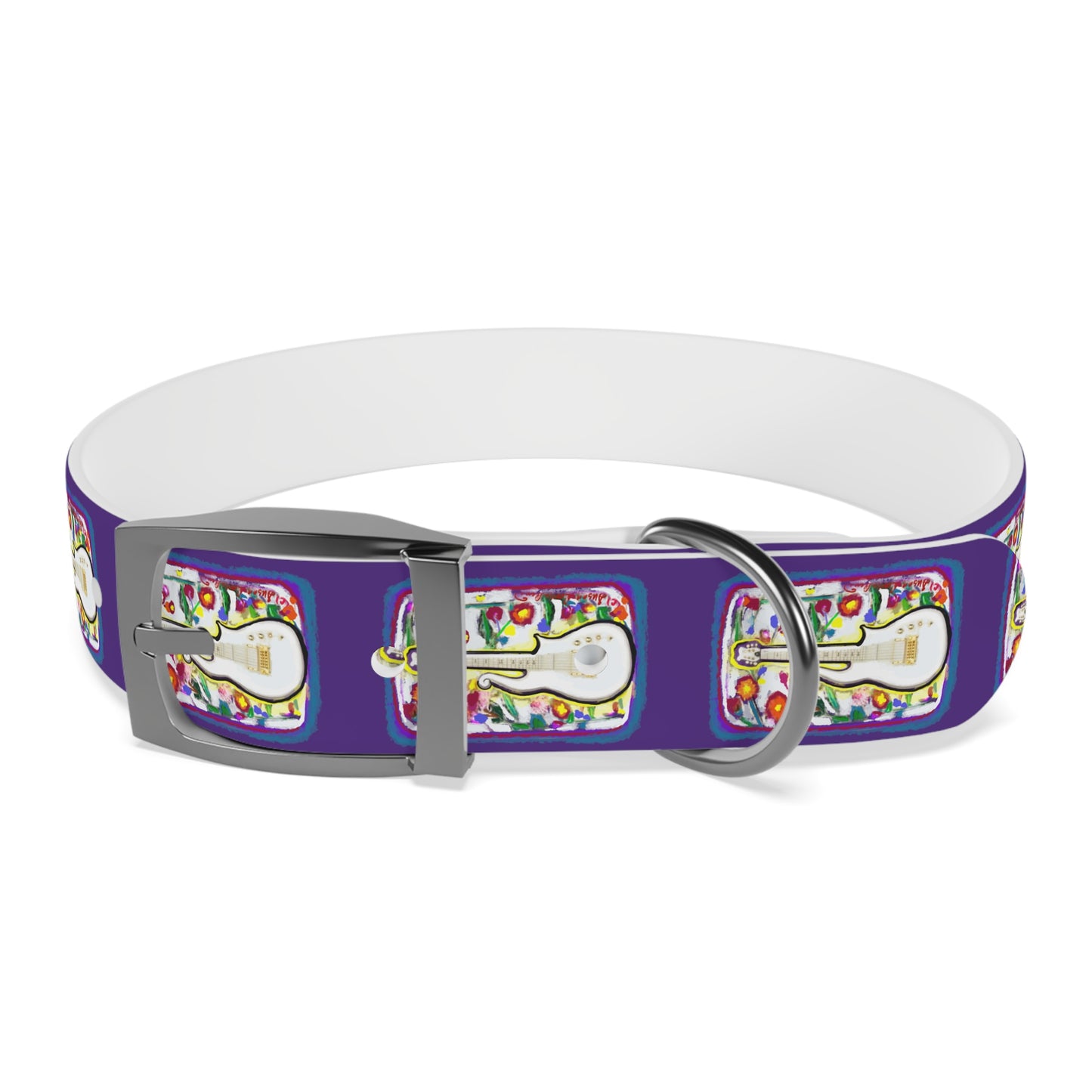 Prince - Guitar - Dog Collar - Prince dog collar - guitar dog collar - custom dog - gifts - guitar gift - guitar themed - rock n rol