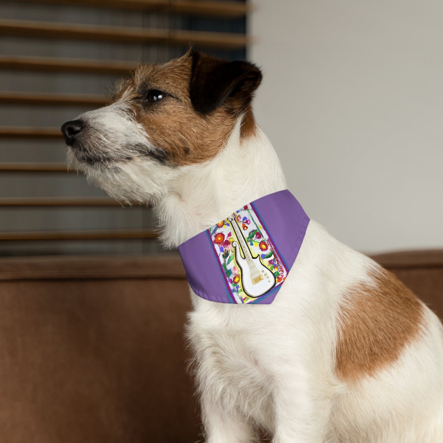 Prince Cloud Guitar - purple rain - Pet - Dog - Cat - Bandana Collar - Dog bandanas - Cat Bandanas - bandanas - prince bandana