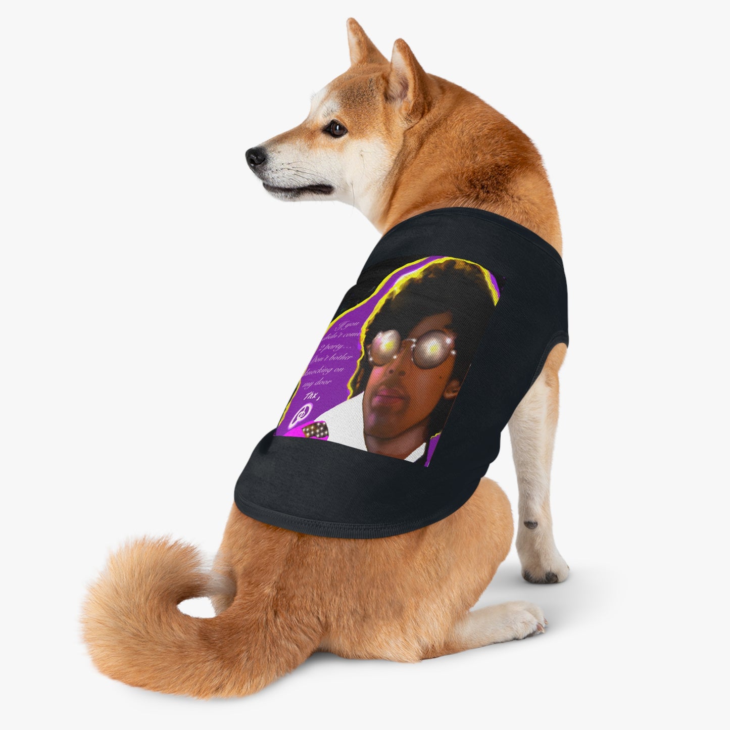 Prince tee - guitar - prince t-shirt - pet shirt - pet t-shirt - dog t-shirt - cat t-shirt - pet tee - dog clothes - purple rain -1999