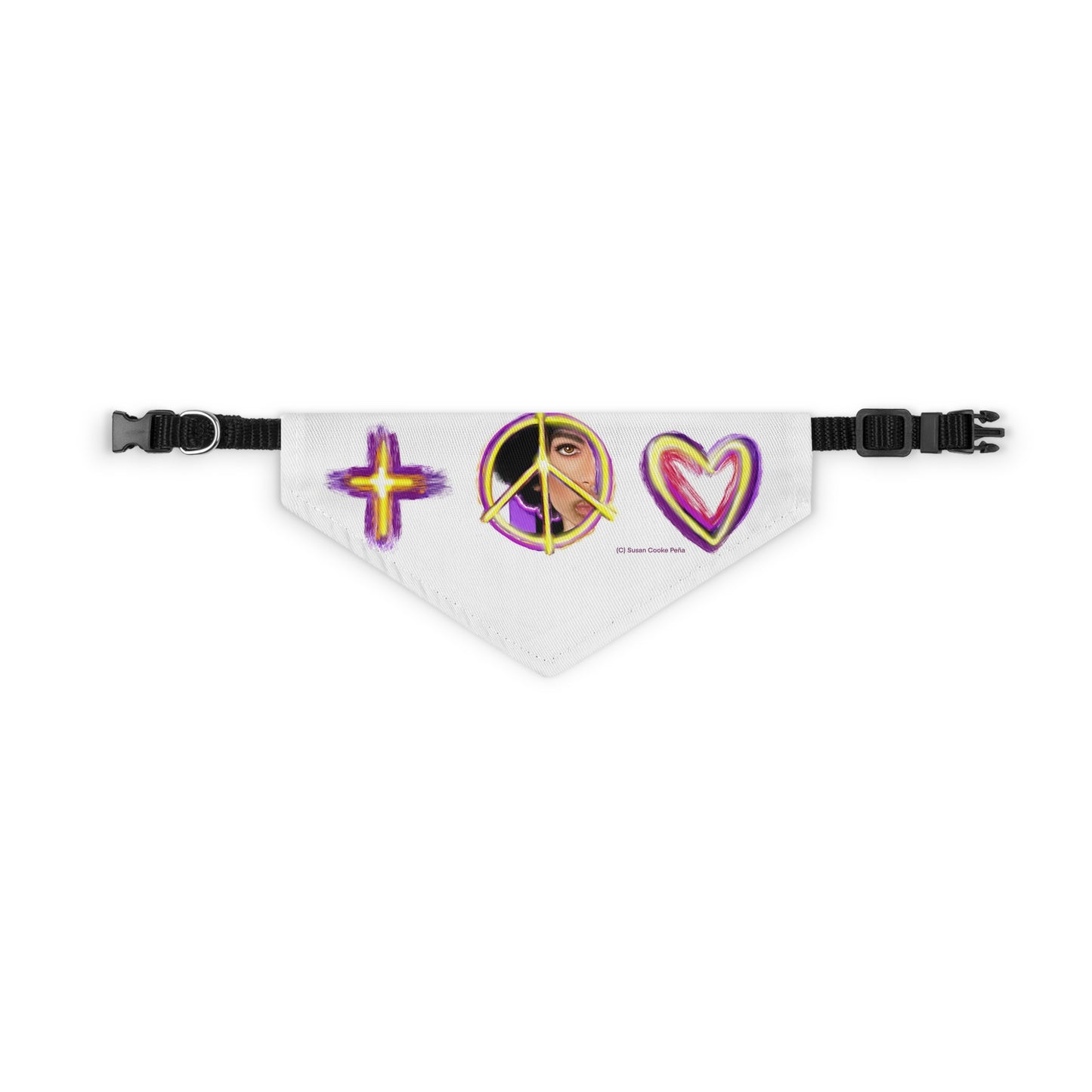 Prince inspired sign of the times bandana -  Rock and Roll - Pet - Dog - Cat - Bandana Collar - Dog bandanas - Cat Bandanas - bandanas - prince - purple rain - prince ban