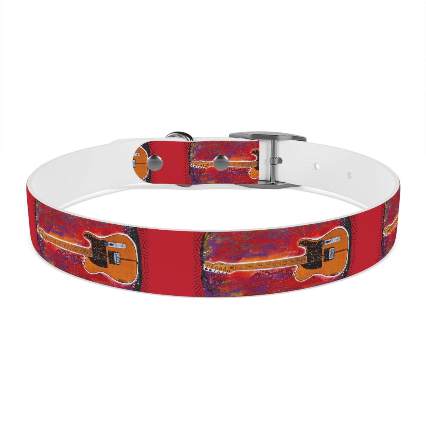 Prince - Guitar - Dog Collar - Prince dog collar - guitar dog collar - custom dog - gifts - guitar gift - guitar themed - rock n roll