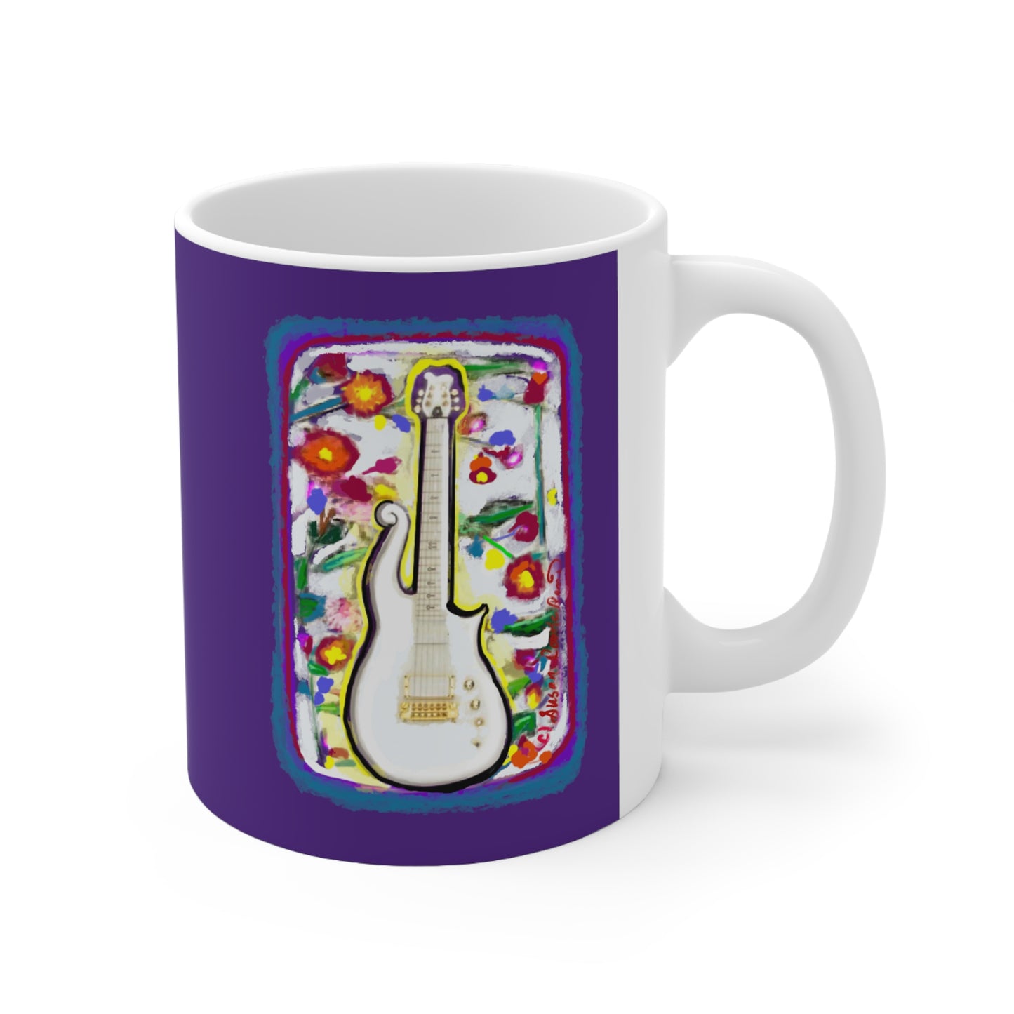 Prince mug - cloud guitar - prince coffee mug - Prince - Purple Rain - Prince mugs - Purple Rain