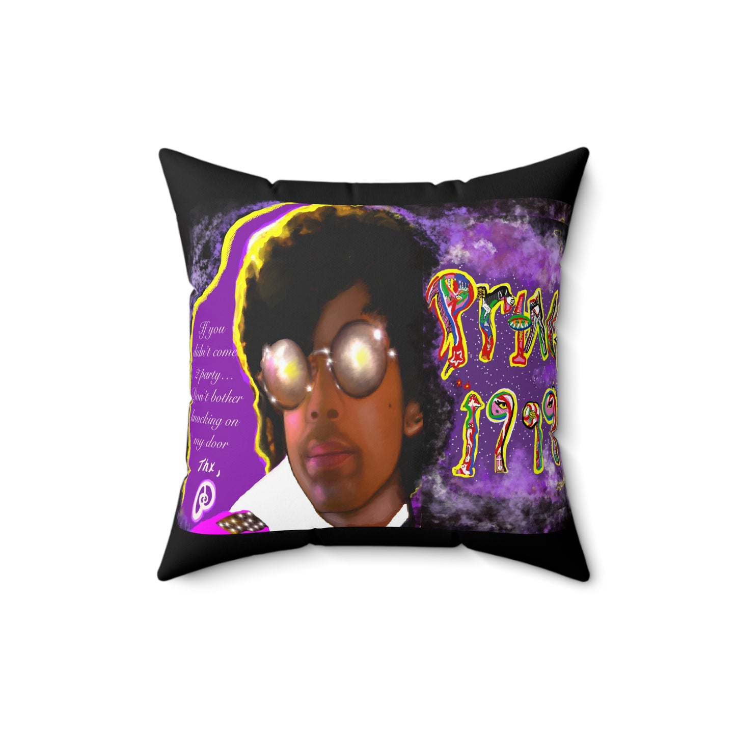 Prince-Inspired Art 1999 pillow - reversible -throw pillow all sizes  - Prince quote - Prince throw pillow - prince gift - pillow - sofa pillow - throw pillow