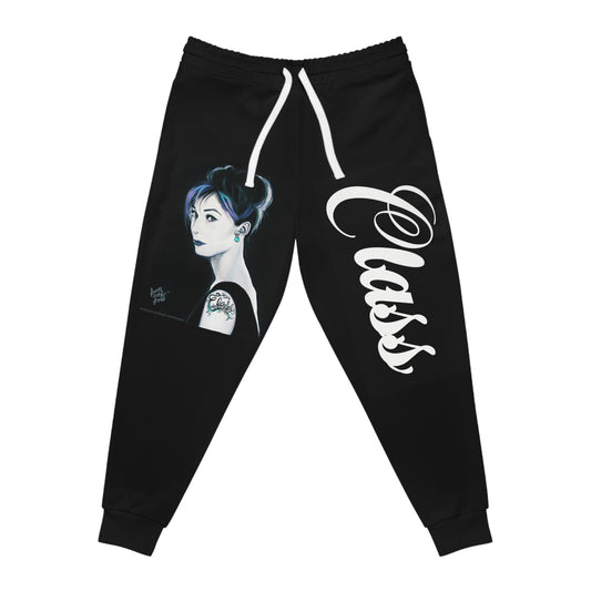 Class - Breakfast at Tiffany art by SCP - Athletic Jogger Yoga pants(AOP)