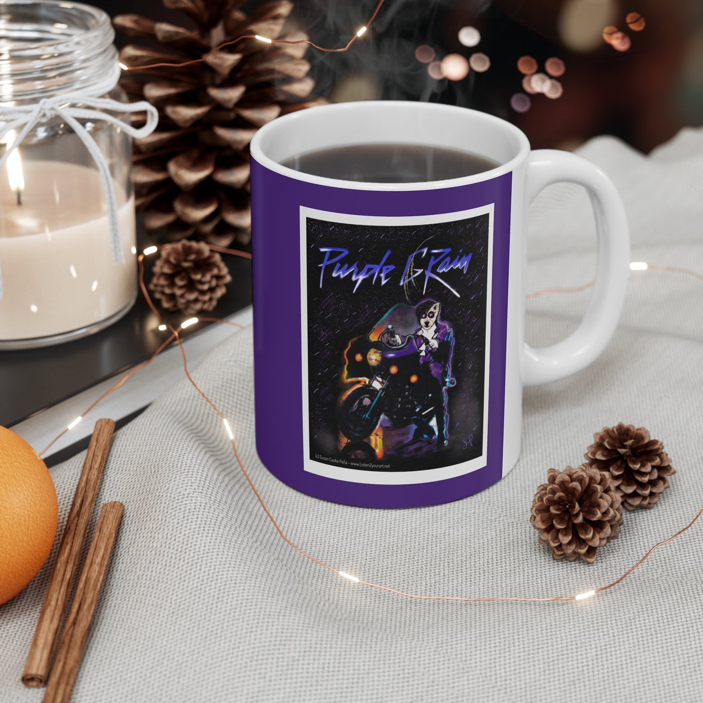 Sir Brennan Purple Grain - inspired by - Prince - Purple Rain - Prince mugs - Purple Rain Movie - Prince fans - Prince gifts