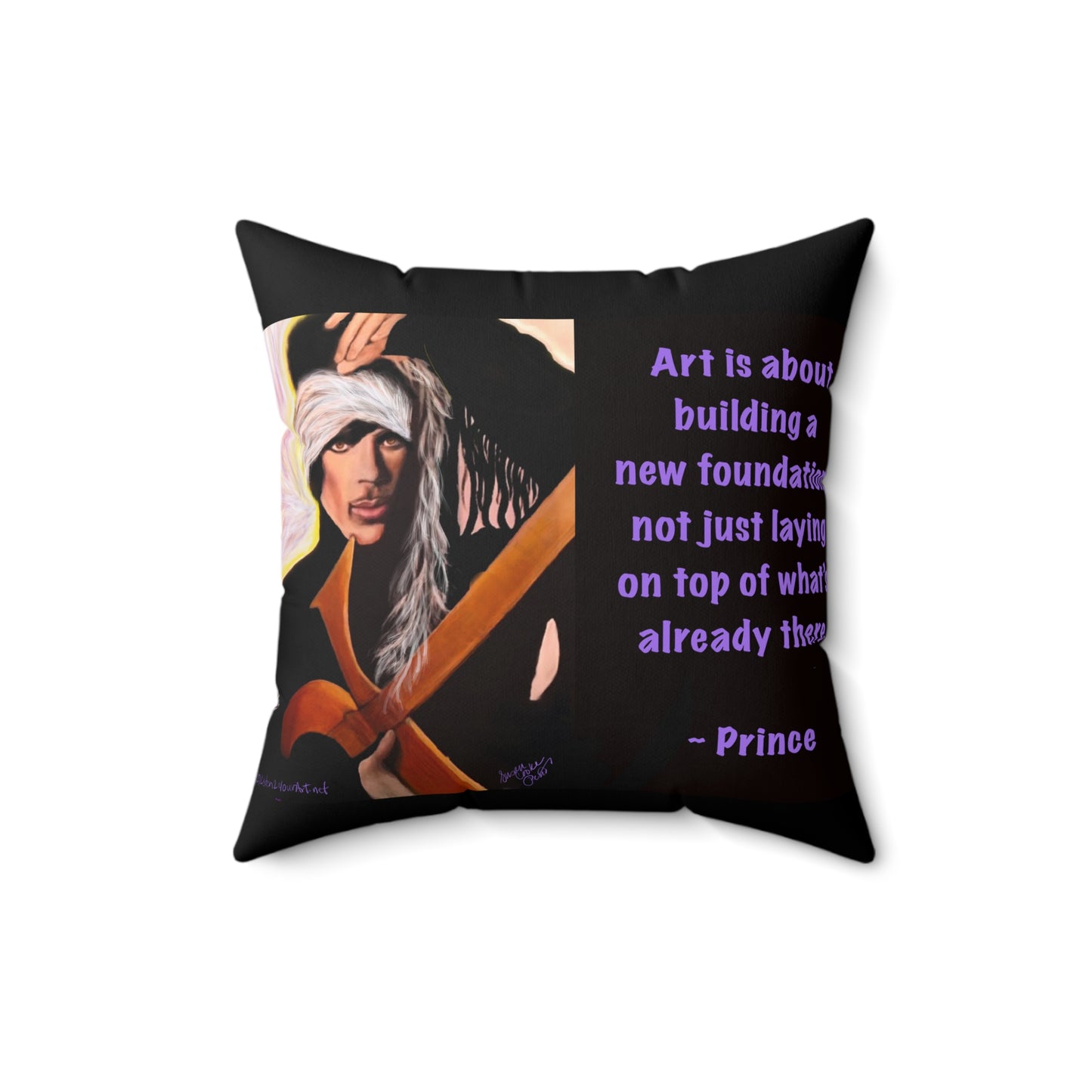 Prince-Inspired Art 1999 pillow - reversible -throw pillow all sizes  - Prince quote - Prince throw pillow - prince gift - pillow - sofa pillow - throw pillow