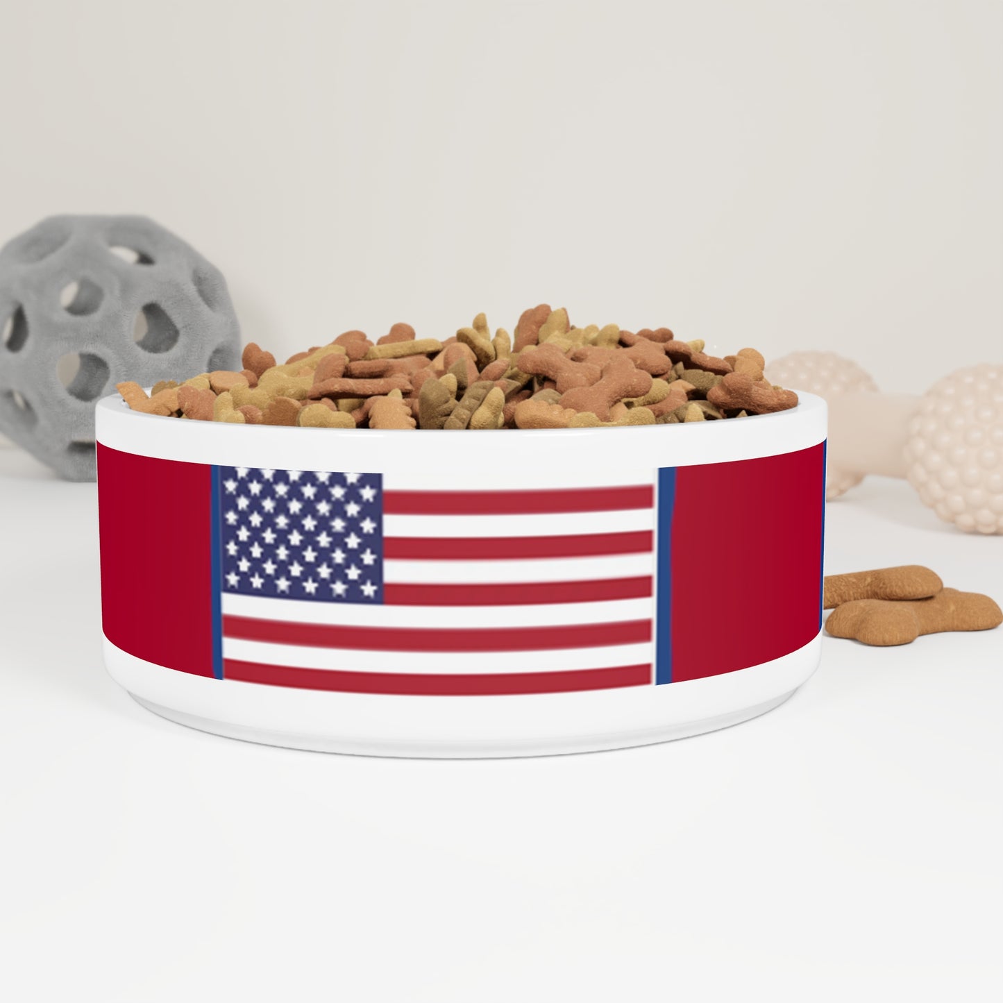 American flag dog bowl - American flag - patriotic - American dog - pet food bowl - Pet Bowl - Dog Bowl - Cat Bowl - patriotic pet