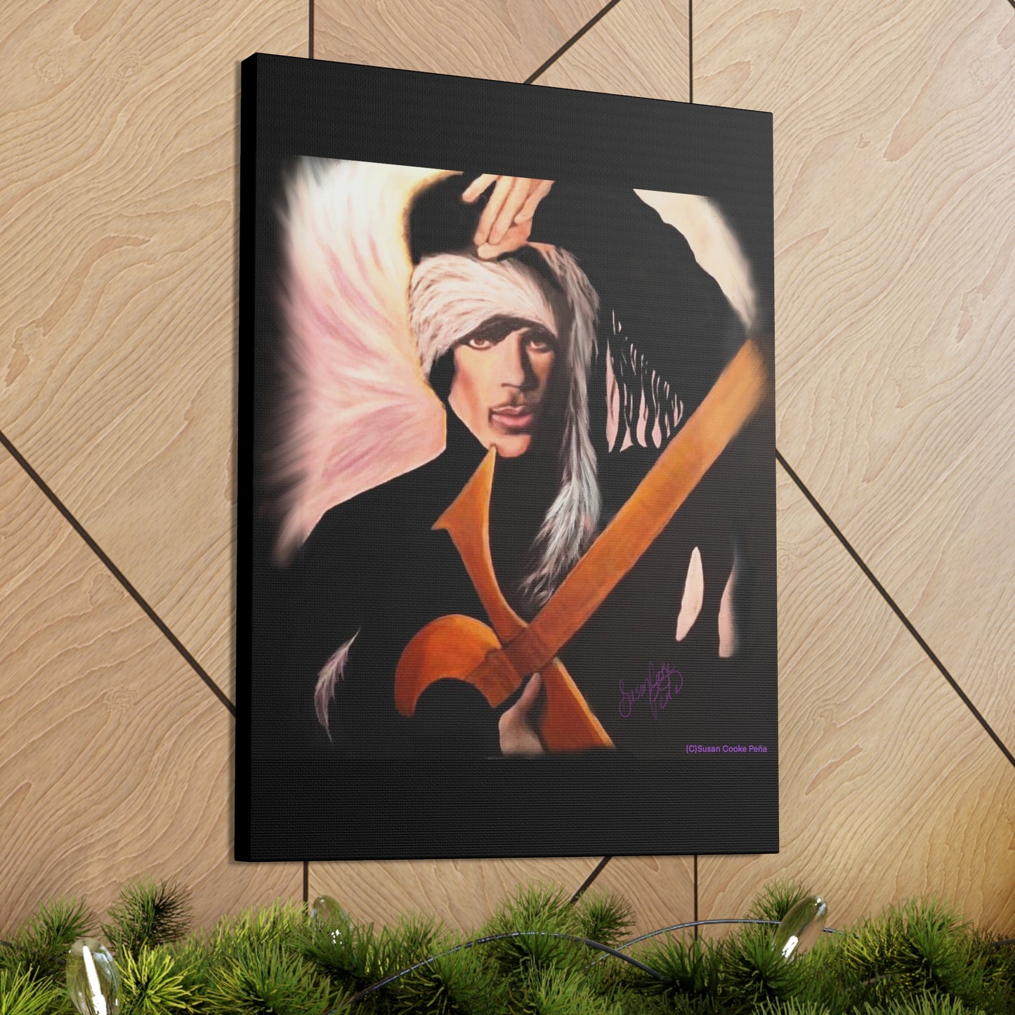 Prince-inspired Art by SCP printed on Canvas Gallery Wrap