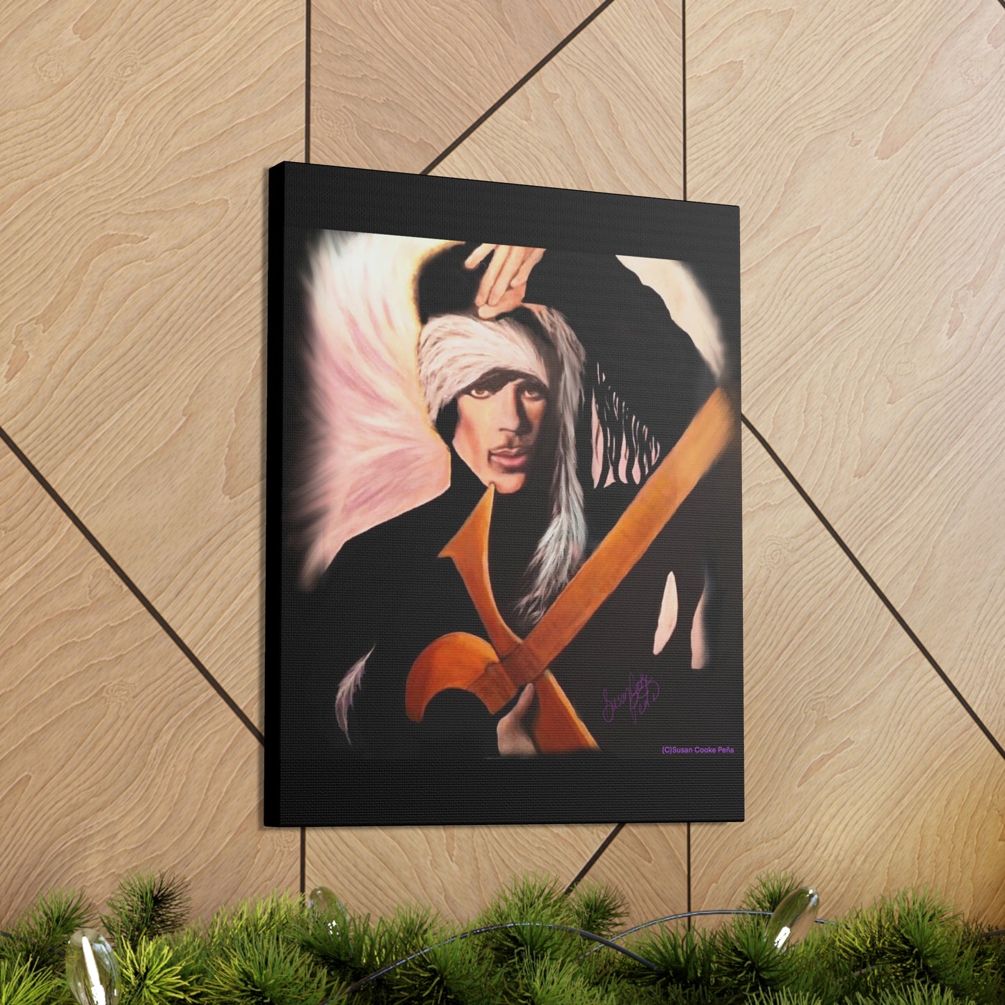 Prince-inspired Art by SCP printed on Canvas Gallery Wrap