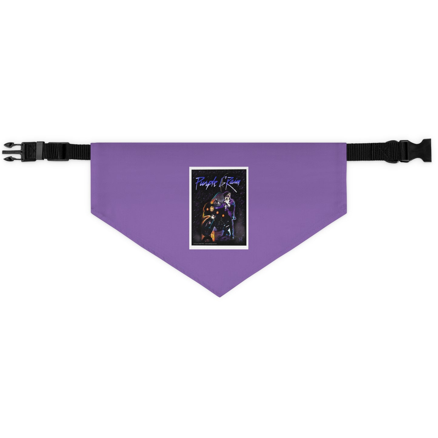 Sir Brennan series Prince-inspired Art bandana collar - original art  - Dog - Cat - Bandana Collar - Dog bandanas - Cat Bandanas - Custom pet bandanas - prince - prince bandana