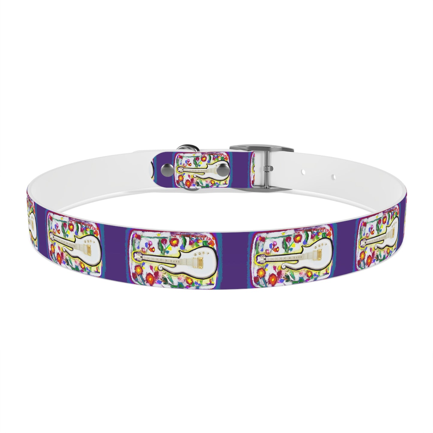 Prince - Guitar - Dog Collar - Prince dog collar - guitar dog collar - custom dog - gifts - guitar gift - guitar themed - rock n rol