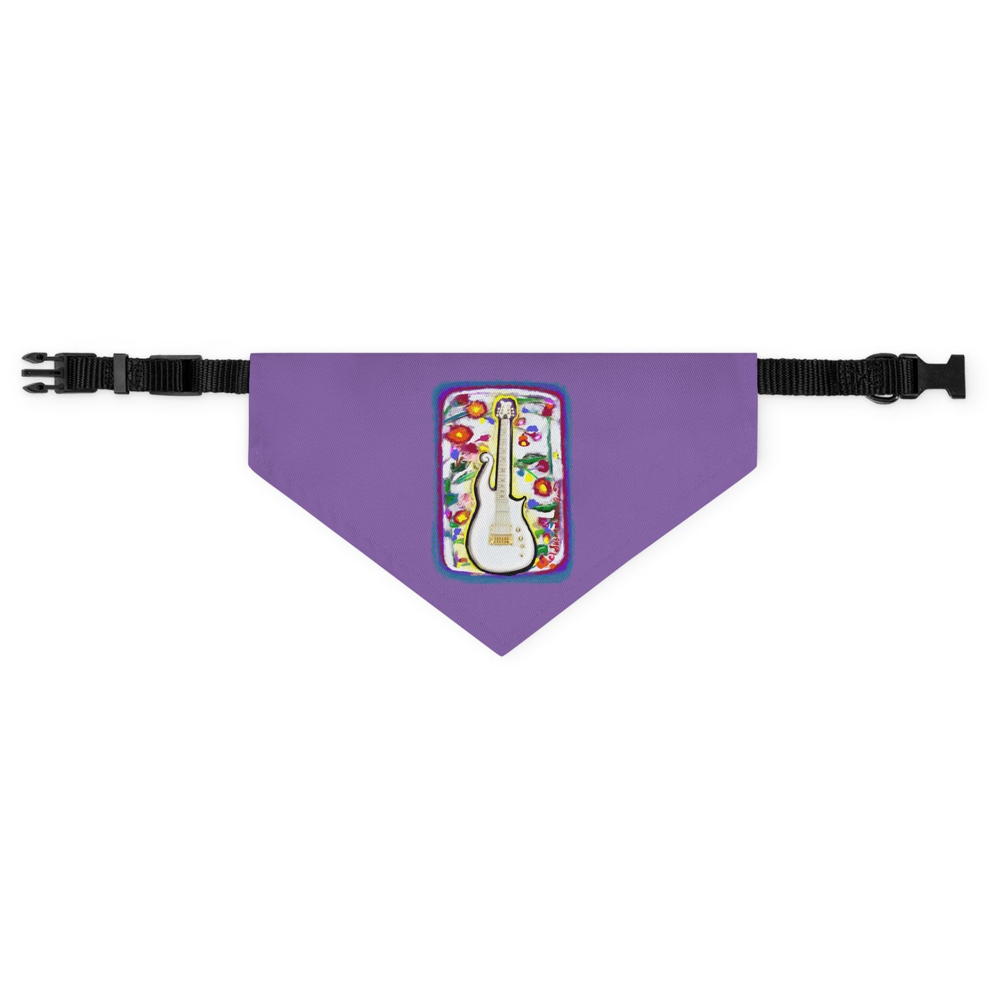 Prince Cloud Guitar - purple rain - Pet - Dog - Cat - Bandana Collar - Dog bandanas - Cat Bandanas - bandanas - prince bandana