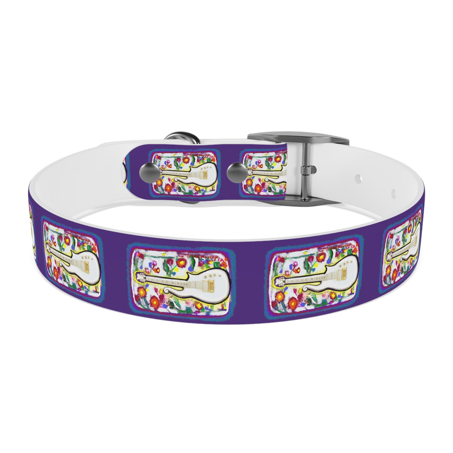 Prince - Guitar - Dog Collar - Prince dog collar - guitar dog collar - custom dog - gifts - guitar gift - guitar themed - rock n rol