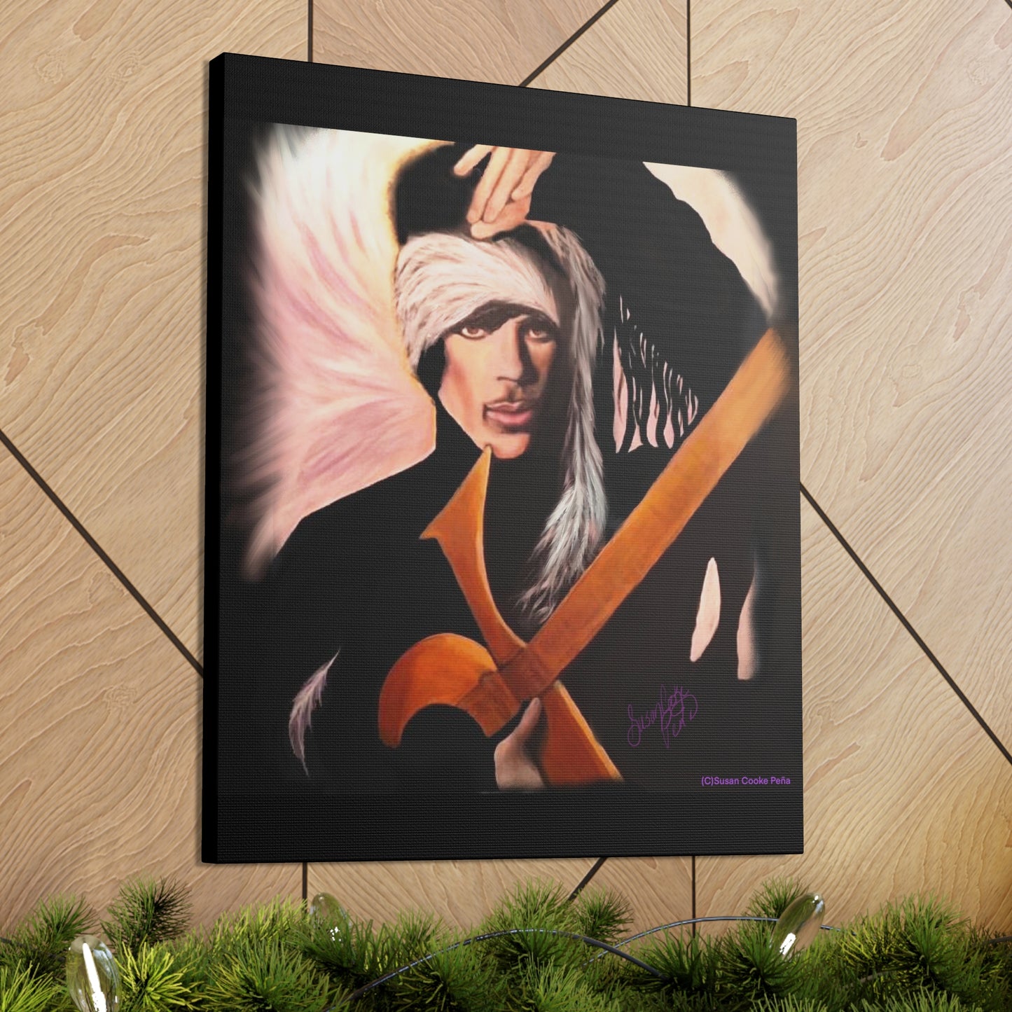 Prince-inspired Art by SCP printed on Canvas Gallery Wrap