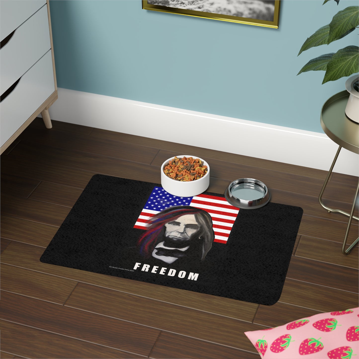 Freedom Pet Food Mat (12x18) - food mat - dog mat - cat mat- pet food mat - The Who items - The Who gift