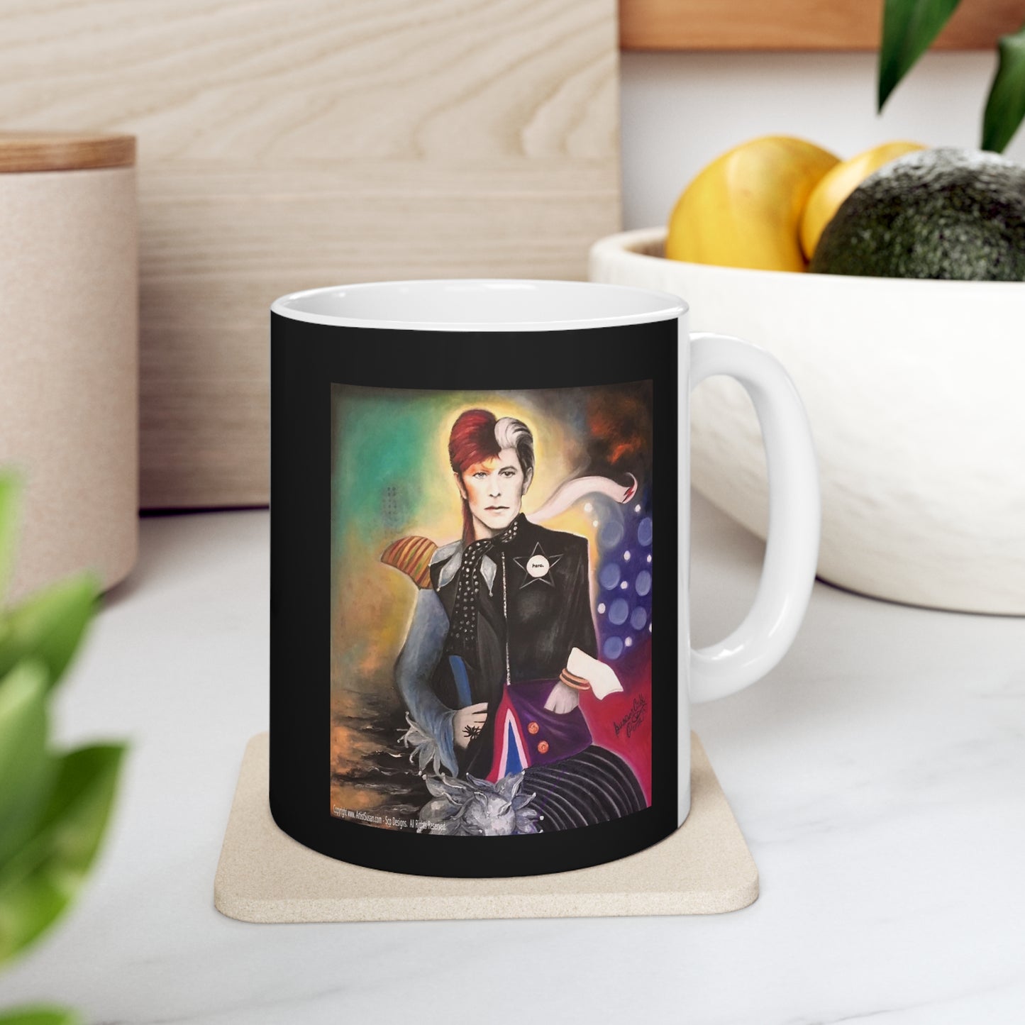 David Bowie - heroes - ziggy stardust - coffee mug - lincoln coffee mug - coffee mugs -  bowie coffee mug