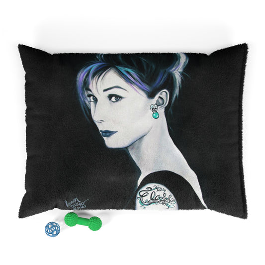 Class artwork by SCP - Pet Bed - cat bed - dog bed - breakfast at Tiffany - Tiffany - Audrey Hepburn - class