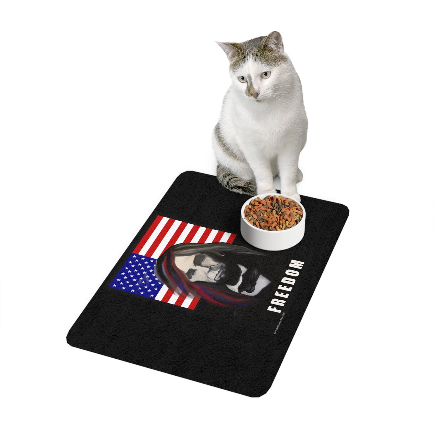 Freedom Pet Food Mat (12x18) - food mat - dog mat - cat mat- pet food mat - The Who items - The Who gift