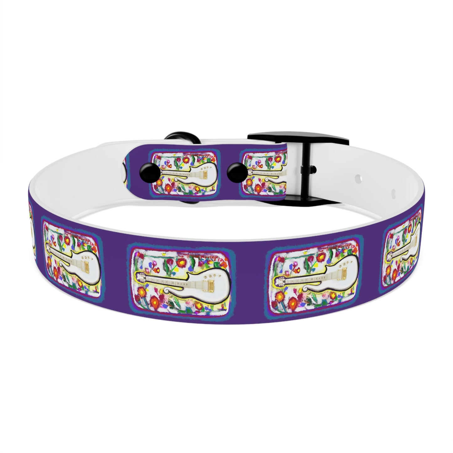 Prince - Guitar - Dog Collar - Prince dog collar - guitar dog collar - custom dog - gifts - guitar gift - guitar themed - rock n rol