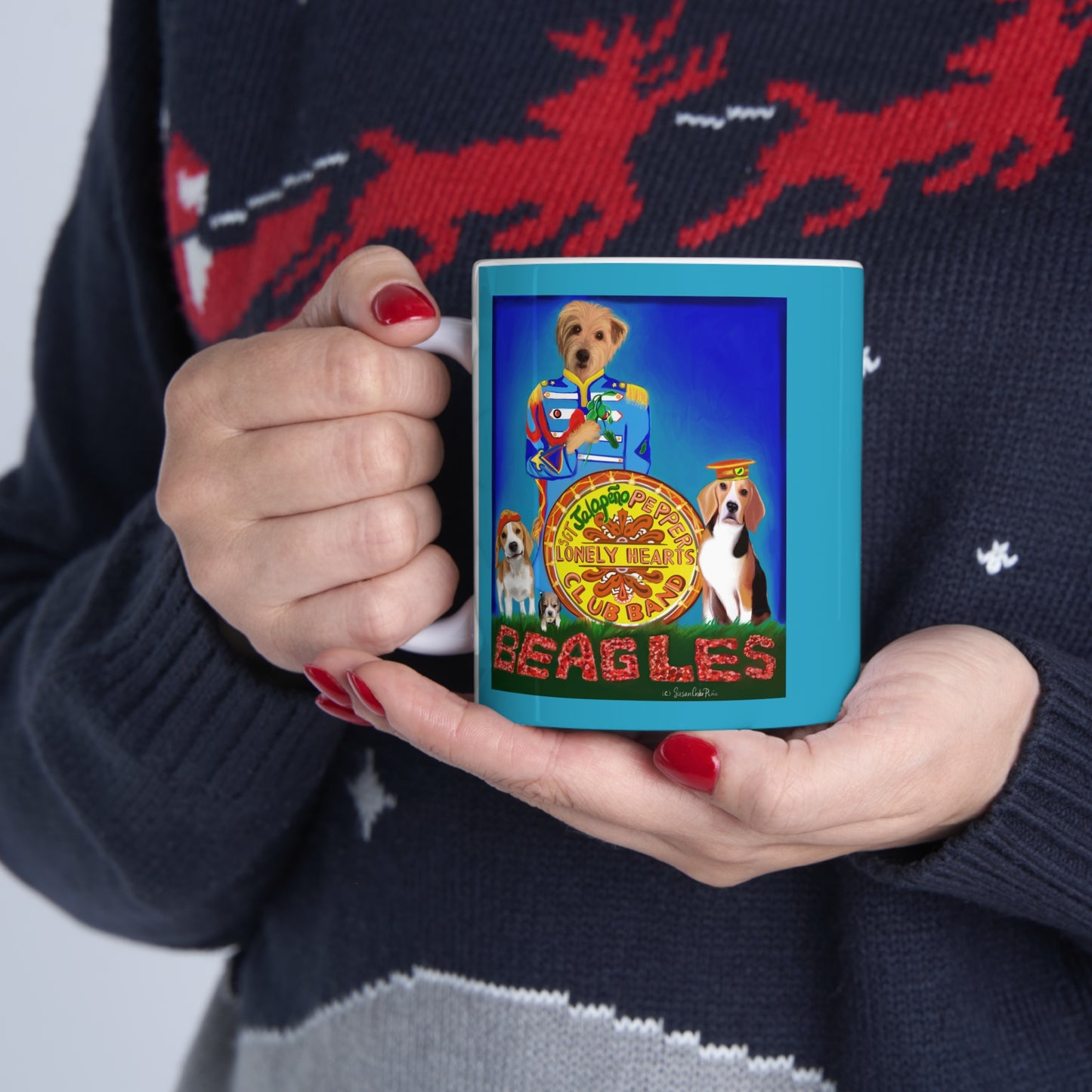 Sir Brennan The Beagles Ceramic Coffee Mug - Sir Brennan Series inspired by - The Beatles - Beatles gifts - Beatle mugs - Beatle fans